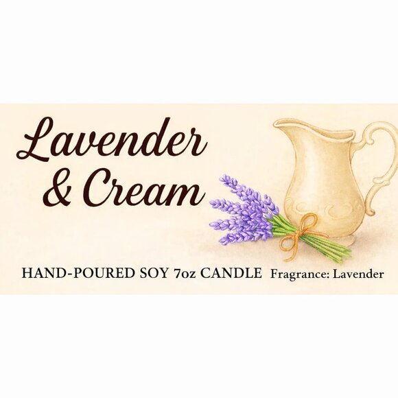 Home Made Lavander 8 OZ 100% American Soy Wax Scented Candle - Picture 4 of 4